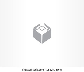 Simple Box icon design template