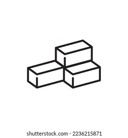 Simple Box Icon Design, Vector Illustration