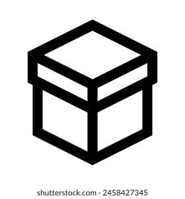 Simple box icon for web and apps.