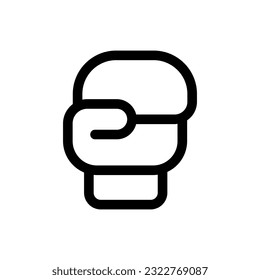 Simple Boxing Glove icon. The icon can be used for websites, print templates, presentation templates, illustrations, etc