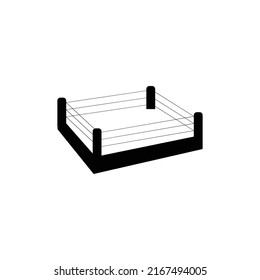 Simple Boxing Ring Icon Illustration Design