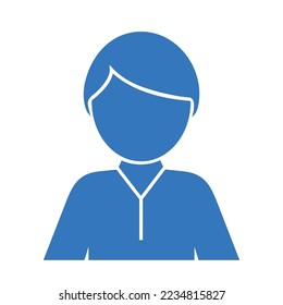 Simple Boy Male Icon Vector Illustration for Toilet Sign, User Interface, Business, Infographic Isolated on White Background