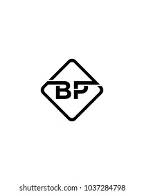 Simple BP initial Logo design template vector illustration