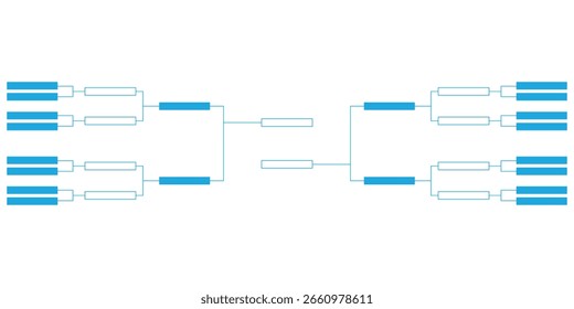Modelo de torneio de suporte simples ilustração vetorial eps.10