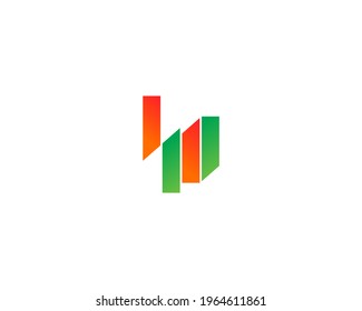 Simple brand logo design icon. Universal vector logo concept