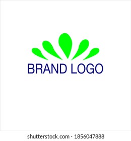 diseño de logotipo de marca simple en color naranja