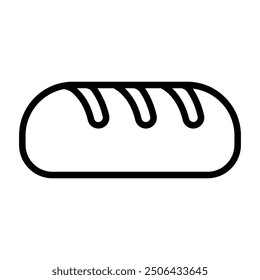 Simple Bread icon. The icon can be used for websites, print templates, presentation templates, illustrations, etc