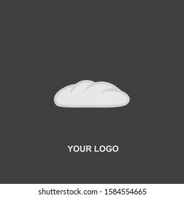 simple bread logo template black design