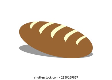 Simple bread vector cartoon design