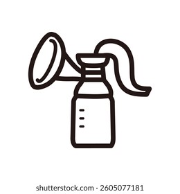 Simple breast pump one color icon.