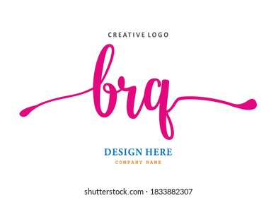 simple BRGlettering logo is easy to understand, simple and authoritative