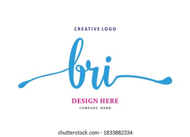 simple BRI lettering logo is easy to understand, simple and authoritative
