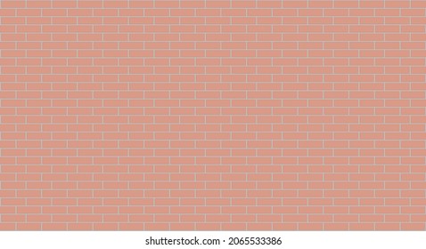 Simple brick wall background, vector