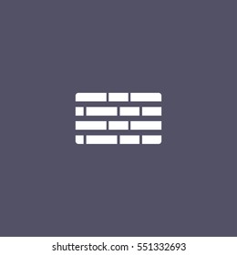 simple brick wall icon