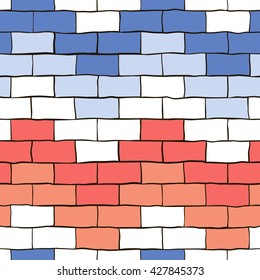 Simple bricks seamless pattern