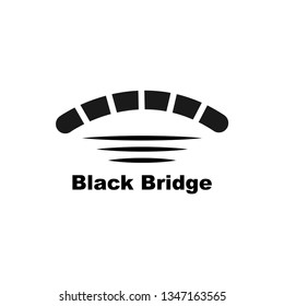 Simple Bridge Black Logo Template