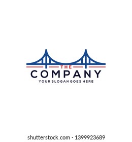 Simple bridge Icon Logo Design
