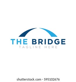 Simple bridge logo design 