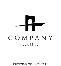 Simple Bridge Logo Design Template