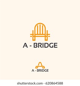 einfache Designs für ein Bridge-Logo