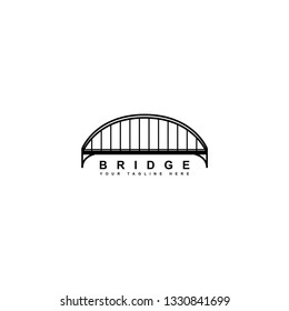 Simple Bridge Vector Design Isolated White Stock Vector (Royalty Free ...