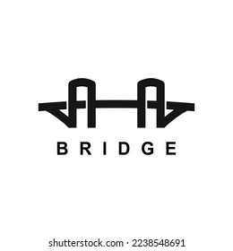 simple bridge vector logo template