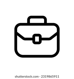 Simple Briefcase icon. The icon can be used for websites, print templates, presentation templates, illustrations, etc