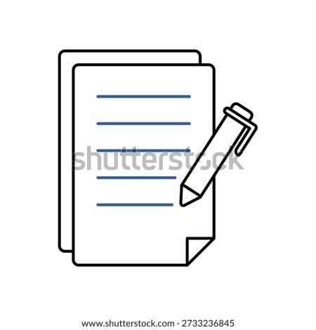 Simple Briefing icon for social media, app, and web design. Vector illustration, Eps 10.