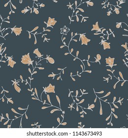 Simple bright floral pattern vector seamless