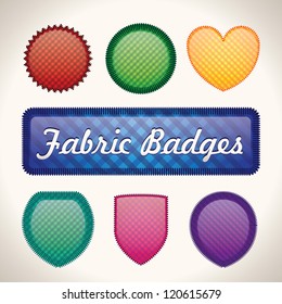 Simple Bright Vintage Fabric Badges