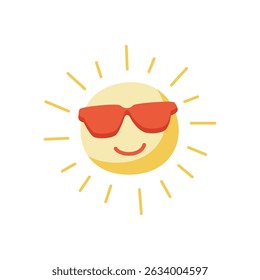Simple Bright Yellow Sun Illustration
