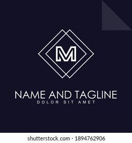 simple and brilliant letter M logo design