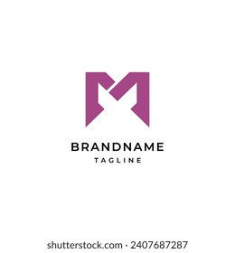 Simple and brilliant letter M logo design