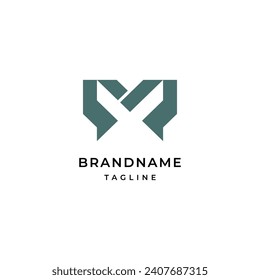 Simple and brilliant letter M logo design