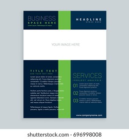 simple brochure cover flyer template design for your business