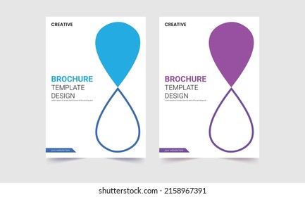 Simple Brochure Cover Layout. Simple Brochure Background