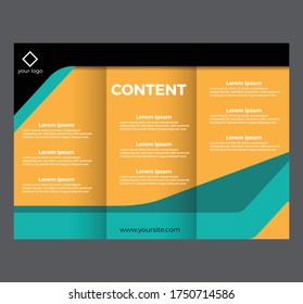 Simple brochure design. Good brochure for companies, communities, sales promotions etc.