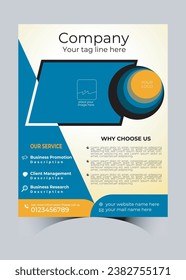 Plantilla de diseño de folleto simple para el diseño corporativo