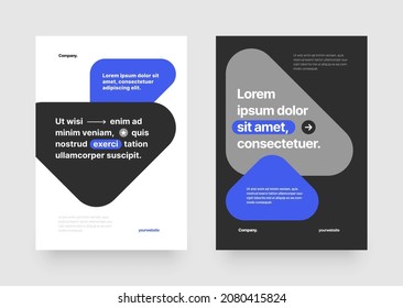 Simple brochure or flyer with abstract shapes for events, companies or any business related.