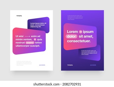 Simple brochure or flyer with abstract shapes for events, companies or any business related.
