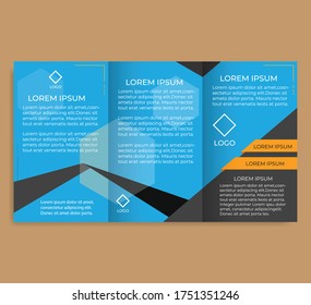 Simple brochure template design for companies, communities, trade promotions, social media etc.
