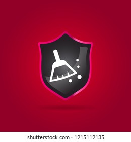 simple broom icon