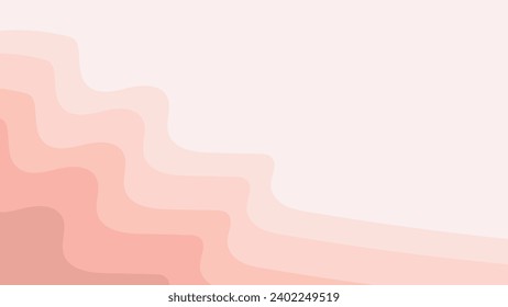 Diseño vectorial de fondo abstracto de color marrón simple. Sencillo fondo de ondas suaves y elegante para el sitio web y la presentación. moderno ondulado abstracto para el diseño de fondo