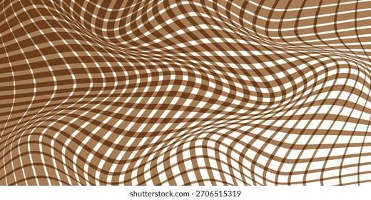 padrão simples de onda de linha xadrez grande a pequeno para fundo de poster de banner.