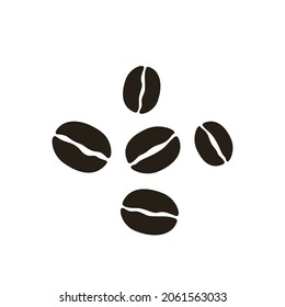 Sencillo ícono de café marrón aislado en fondo blanco. Elemento de plantilla Diseño de Ilustración Vectorial plana.