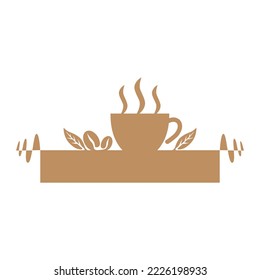 Simple Brown Coffee Shop Logo 