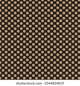  simple brown colour poligon dot pattern on black colour background