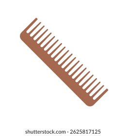 Pente castanho simples para penteado diário