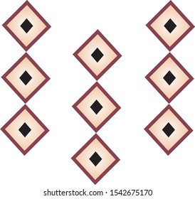 Simple Brown Diamond Shape Pattern