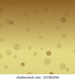 simple brown light transition with hexagon and circles pattern eps10